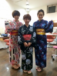 浴衣で船橋市民祭り